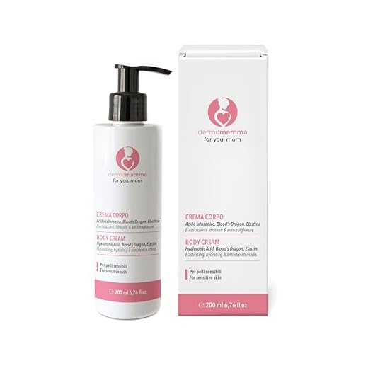 DERMOMAMMA Crema Corpo con Preziosi Ingredienti Anti Smagliature - Specifica per la Pelle in Gravidanza e Allattamento - 200ml