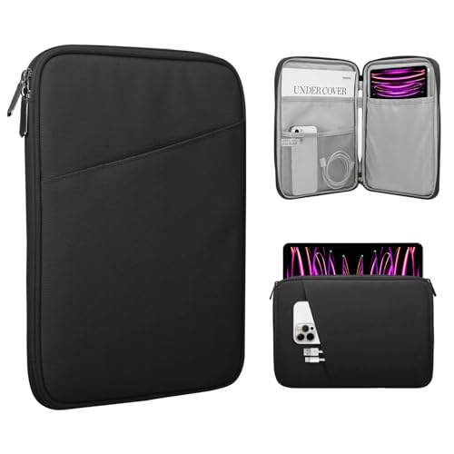 Image of TiMOVO 13 Inch Tablet Sleeve with Pocket, Black | For iPad Air 13 inch M3 2025, iPad Pro 13 inch /12.9 inch, Galaxy Tab S9 /S10 Plus /S9 FE+ 12.4 inch, Remarkable Paper Pro 11.8 inch