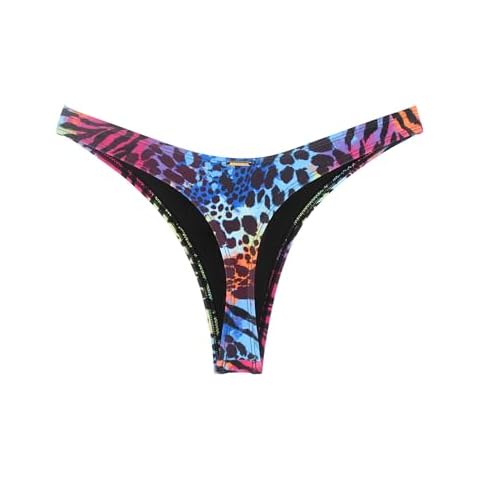 RELLECIGA Women's Thong Bikini Bottom, Animal Print Cover