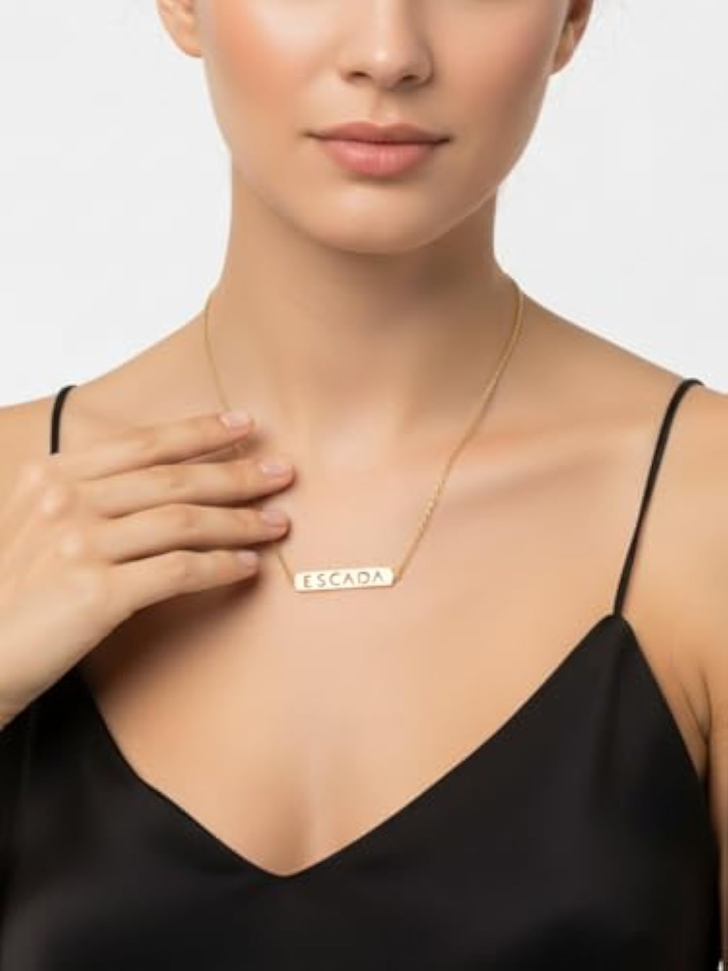 Women's Adjustable Gold Plated Caroline Necklace, Gift for Her