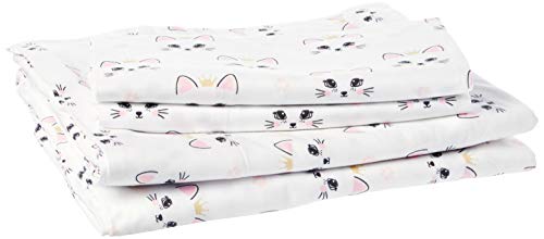 Exclusive Discount 50% Price Thermee Micro Flannel Sheet Set, Queen, Royal Cat