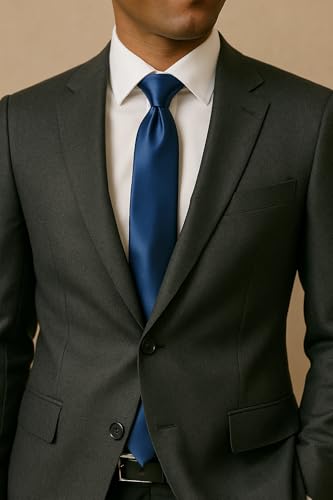 Image of SOFTSTYLE Premium Satin Necktie For Men | Wrinkle-Free | Ofice, Party & Wedding