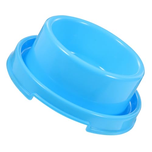 GANAZONO 防??機能付き厚手プラスチック製ペットフードボウル 小型犬 子猫用 水漏れ防止 猫 チワワ ミニ犬に 食器内衛生維持