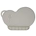 Set de Table en Silicone Imperméable pour Enfants Bébé Tapis de Table Anti dérapant Plaque d'alimentation Pliable Service pour Repas de Bébé(Gris)