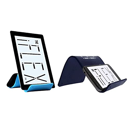 Iflex Cell Phone Stand And Tablet Stand Bundle For Air Travel, Work And Home – Flexible Phone Holder Is The Perfect Iphone Stand And Holds Any Mobile Device – Sky Blue / Classic Blue Bundle #TOP1