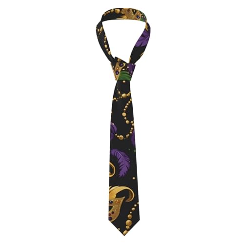ZSUUGJ Salelf Mardi Gras - Corbata formal para hombre, para bodas, fiestas de vacaciones y ocasiones especiales