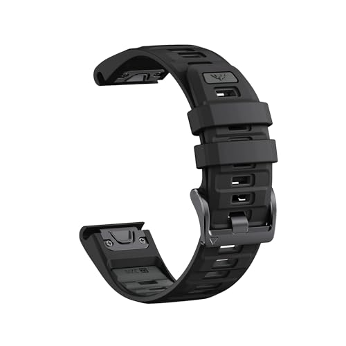 QuickFitoCJ[VJQxgɓKGarmin Fenix E8 47mm 51mm 7 7X 6X/Epix Pro/Enduro 3(Black dark gray,QuickFit 26mm)
