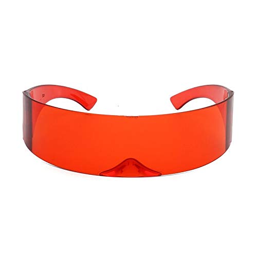 Image of PLOPLO 2 Pack Futuristic Cyclops Monoblock Shield Mirrored Sunglasses Sunglass Glasses