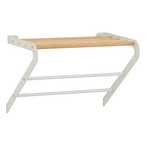 Tomasucci Rino Wall Towel Rack, Metal, White, 35 x 46 x 27 cm Cover