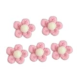Uonlytech 5 piezas Broches de Fieltro Forma de Flor para Diseño Adorable y Creativo Accesorios para Ropa Bolsos Sombreros y Bufandas Regalo Seguro y Duradero