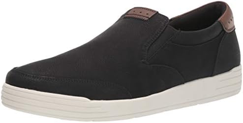Nunn Bush Men KORE City Walk Moccasin Toe Sneaker Style Slip On Loafer Shoe, Black, 11 W US