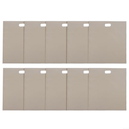 Honseadek Para tostadas sin bolsa, 16 x 165 cm, 16 x 18 cm, 17 x 19 cm, 20 x 22 cm, tostador, horno, microondas, palo, bolsas de fibra de vidrio PTFE, 10 unidades, reutilizables, con revestimiento