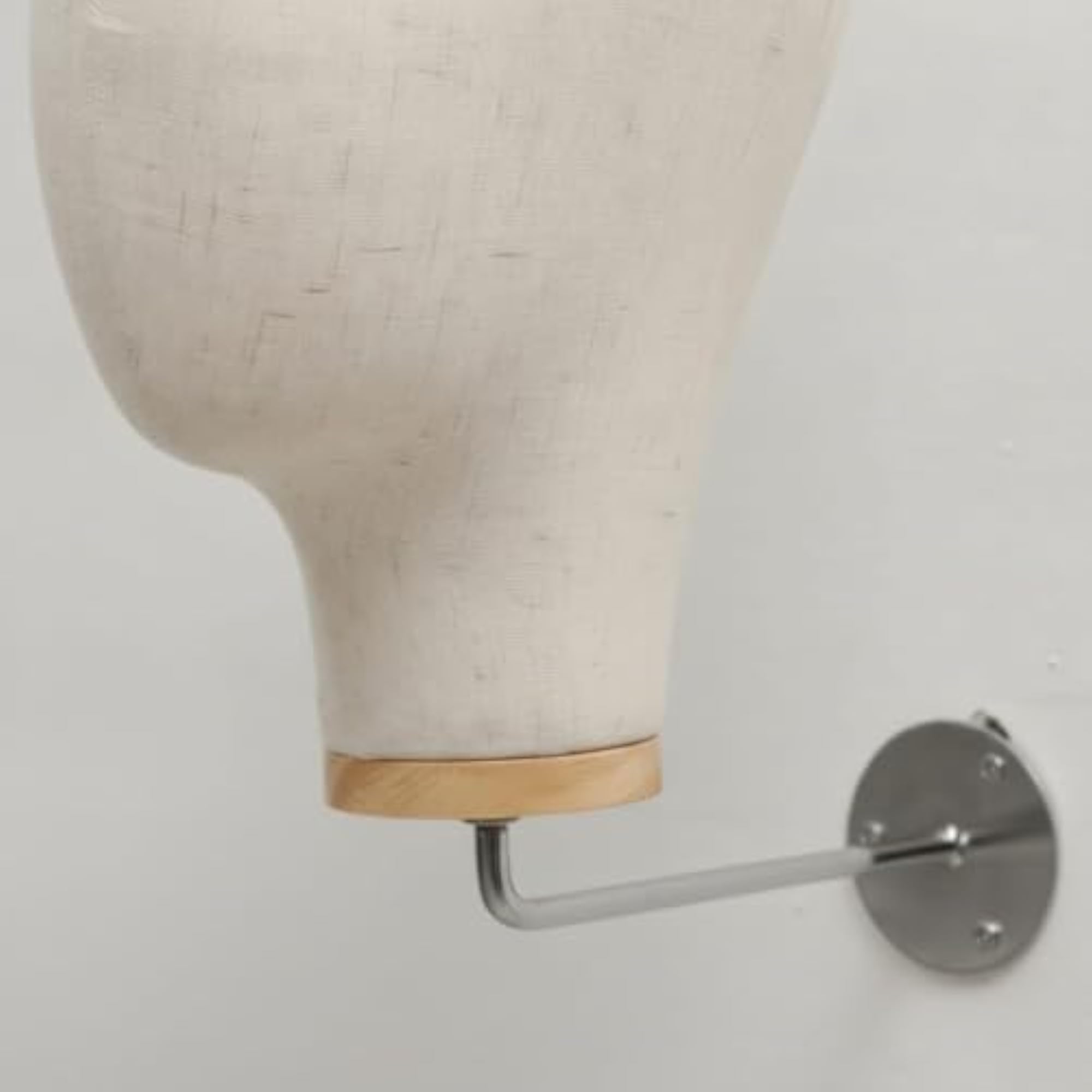 Linen-Textured Wall Mount Mannequin Head