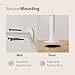 pamo Industrial Pipe Clothing Rack White Metal - 660 lbs Capacity - Wall-Mounted Clothes Racks for Hanging Clothes - Modern Walk-In Closet