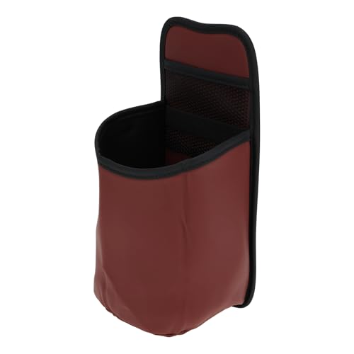 Porte-lunettes universel bordeaux 32x16.5cm grand format pour pare-soleil