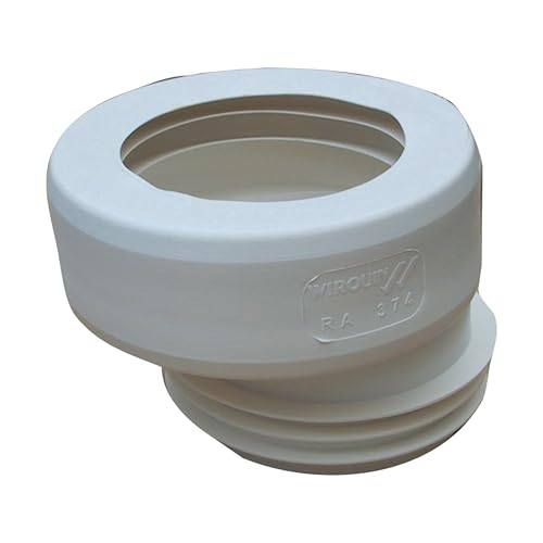 Wirquin RA374 Sortie de cuvette excentrée push fit, blanc