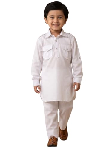 Image of AJ DEZINES Kids Cotton Full Sleeve Solid Black Pathani Suit Set for Boys - Ethnic Wear | Traditional | Festival Wear for boys - Regular Fit