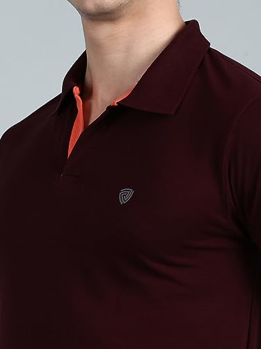 Image of Lux Cozi Mens Cotton Solid Relaxed Fit Polo Shirt