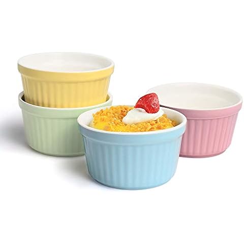 Soufflé Förmchen, 4 Stück Creme Brulee Schälchen Cover