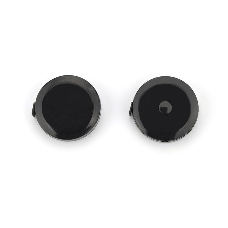 150 cm Mini Meter Maßband Schneider Lineal Schlüsselanhänger Maßband Kleidung Größe Maßband Tragbare Nähwerkzeuge Zubehör(Black)