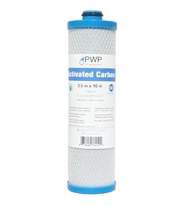 2.5 x 10 RV Water Filter Activated Carbon Block Push-Nipple Cartridge Replaces KW1