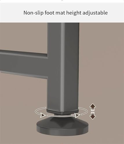 White Floor Standing Toilet Rack with Flip-Door, Dustproof Cabinet & Adjustable Non-Slip Feet, Space-Saving Storage Shelf for Bathroom Organization (50x25x167 cm)