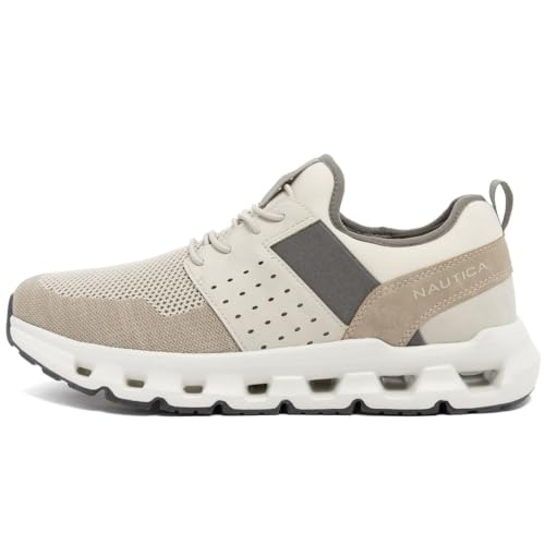 Image of Nautica Mens Running Sneakers Sport Fashion Lace-Up Athletic Soft Shoes for Gym Tennis Men - Cushioned, Breathable, Lightweight & Comfortable