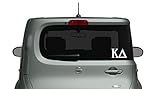 Kappa Delta Die Cut Decal/Sticker - Car, Truck Laptop (3 Pack) (White)