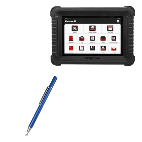 BoxWave Stylus Pen Compatible with Thinkcar Vehicle Diagnostic Tool Platinum S8 (8 in) - FineTouch Capacitive Stylus, Super Precise Stylus Pen - Lunar Blue