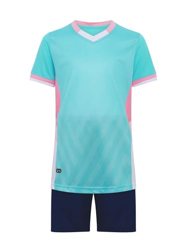 Kids 2 Piece Sport Outfit Boys Football and Basketball Training Suit Shorts and T-Shirt Set Activewear3