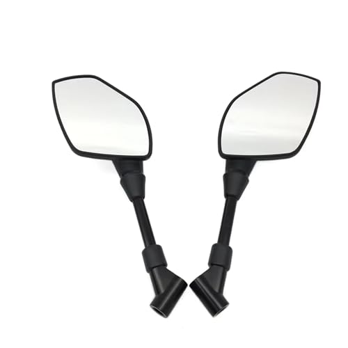 Espejos retrovisores universales de 8 y 10 mm en color negro para moto scooter y bici eléctrica