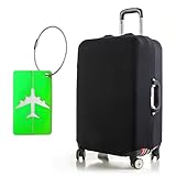Funda Maleta Grande, Cubierta de Equipaje Elástica, Funda Protectora para Maletas de Viaje, Luggage Cover con 1 Etiqueta para Equipaje, Fundas Maletas Lavable para Equipaje de 26-29 Pulgadas