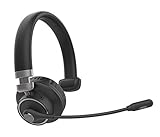 Bluetooth Headset with Noise Canceling Microphone V5.0, Truck Wireless Headset with Mic Mute, 24hrs...
