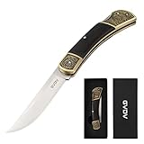 Hohe Qualität - Die Klingen sind aus zuverlässigem 7Cr17-Edelstahl für hervorragende Schnittleistung und Korrosionsbeständigkeit. Klingenlänge: 80 mm, Messergewicht: 125 g, klein und leicht, einfach zu tragen. Für den täglichen Gebrauch und auch für den Außenbereich geeignet.