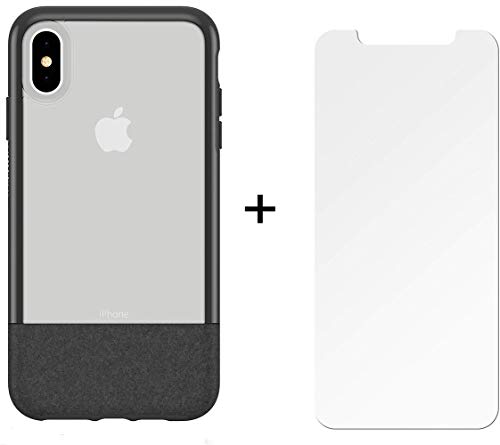 OtterBox Ultra Slim Hard Cover Texture Case for iPhone Xs MAX with Alpha Glass Screen Protector - Retail Packaging - Lucent Storm