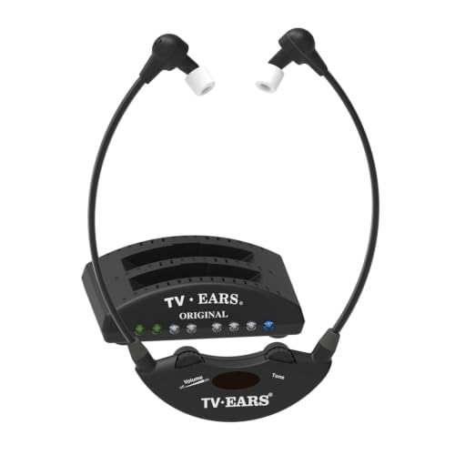 TV Ears Improved Original Wireless Headset System for TV Hearing Assistance Headphones for Seniors & Hard of Hearing Optical & Analog Compatible Voice Clarifying Doctor Recommended