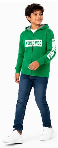 Image of T2F Boy's Cotton Regular Fit Hooded Sweatshirt