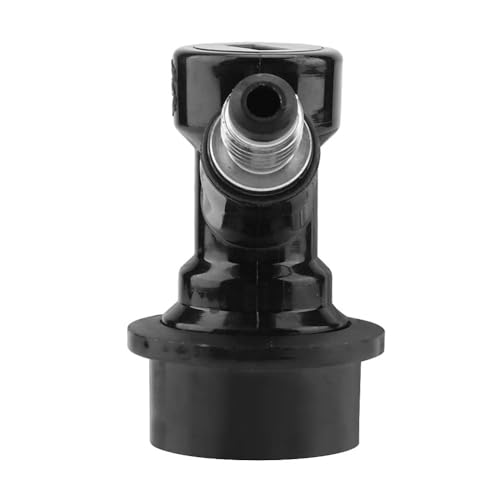 2 Stück Ball Lock Disconnects Kit Biertrenner für Homebrew Beer Soda Corny Keg Liquid Connectors, 1/4 Barb Ball Lock Liquid Disconnect 1/4 Barb mit Bierdrehmuttern(Schwarz)