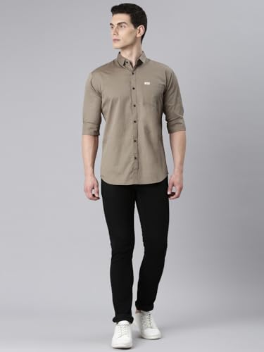 Image of Majestic Man Men Classic Slim Fit Pure Cotton Casual Shirt
