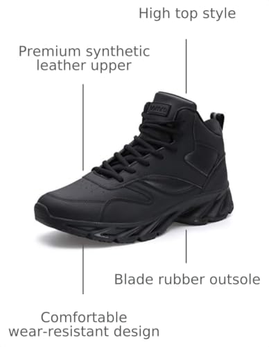 Image of Joomra Men's Stylish Sneakers High Top Athletic-Inspired Shoes