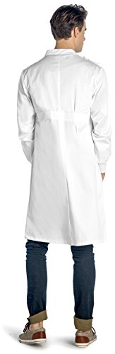 Dr. James Unisex Lab Coat, Classic Fit, Howie Style, White, 43 Inch Length (3X-Large) - Thumbnail 2