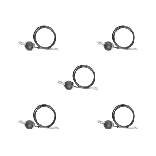 5のセットプーリーシステムケーブル 5mm リフティングスチールワイヤーロープ ワークアウトフィットネスプーリーケーブル 3.5m, 黒, 3.5メートル