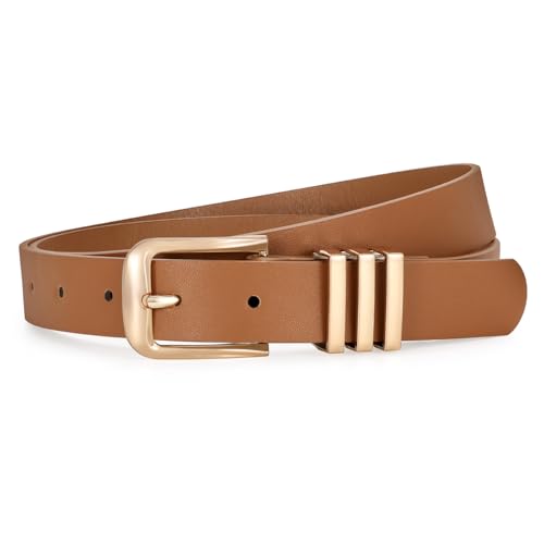 WERFORU Women's Leather Waist Belt for Jean Pants & Dresses