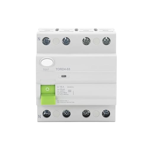 Interrupteur différentiel 4 pôles électromagnétique Type A protège fuites de courant - 2