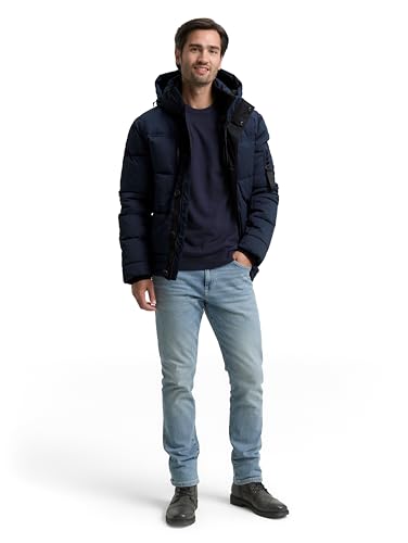 Tom Tailor Herren Pufferjacke mit Abnehmbarer Kapuze – Ansicht 5