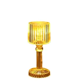 Mini Acrylic LED Desk Lamps Table Lamp Portable Crystal (1 Pc/Small) Material Glass