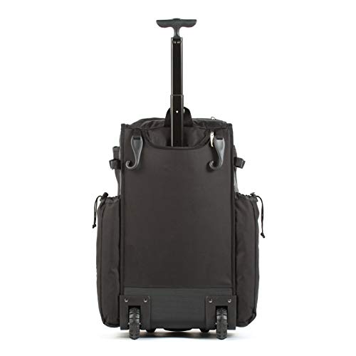 Boombah Rolling Catchers Superpack 2.0 Baseball/Softball Gear Bag - 23-1/2" X 13-1/2" X 9-1/2" - Black - Telescopic Handle - Holds 4 Bats - Wheeled Version #TOP1