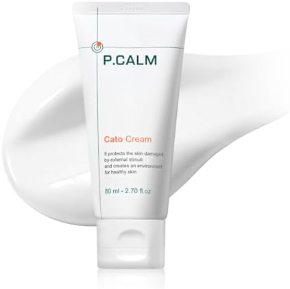 P. Calm Cato Cream Korean Skin Care Face Moisturizer for Intensive Hydration Barrier Strengthening cream for Sensitive Dry Acne-prone Oily Skin Non-sticky Non-greasy