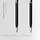 Cross Classic Century Kugelschreiber und Bleistift Set (Strichstäke M und 0,7 mm, nachfüllbar, inkl. Premium Geschenkbox) schwarz-Lack chromplattiert