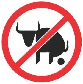 (3 Pack) NO Bullshit Facing Left Funny Vinyl Hard Hat Helmet Decal - Size: 2" Round - Hard Hat, Helmet, Windows, Walls, Bumpers, Laptop, Lockers, etc.